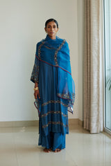 Blue Rekha Kurta Set