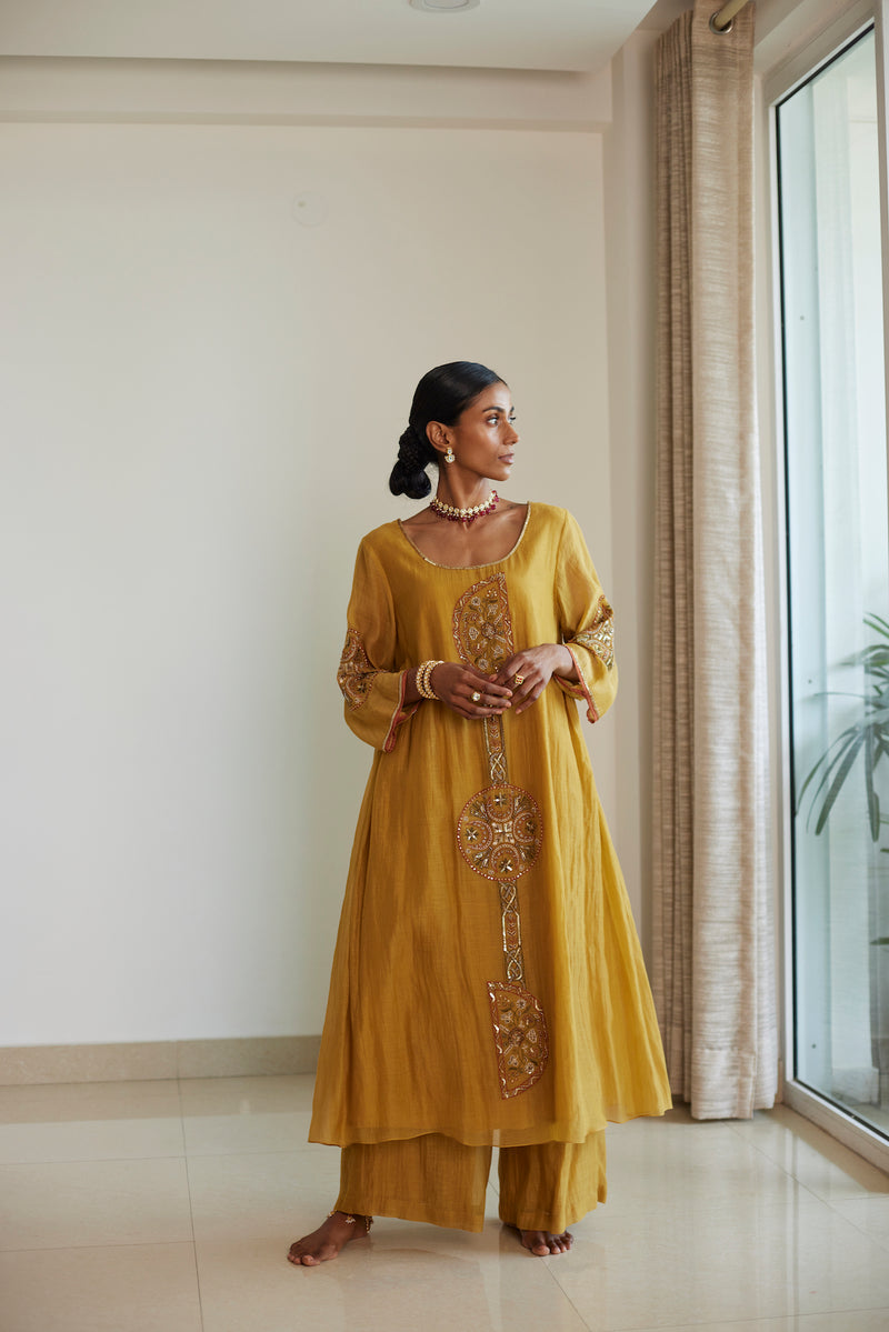 Yellow Shashi Kurta Set