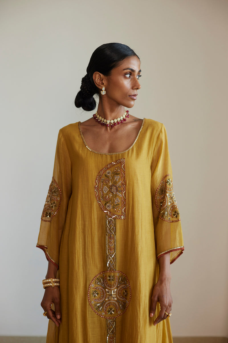 Yellow Shashi Kurta Set