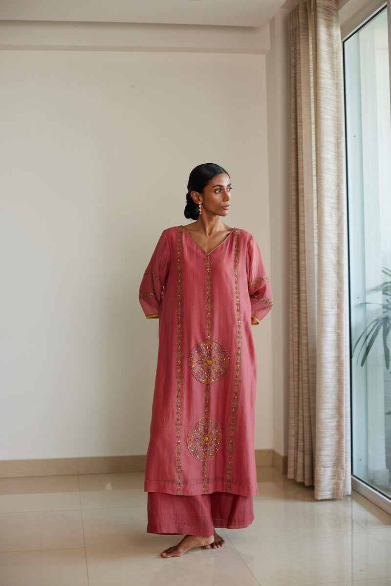 Pink Uday Kurta Set