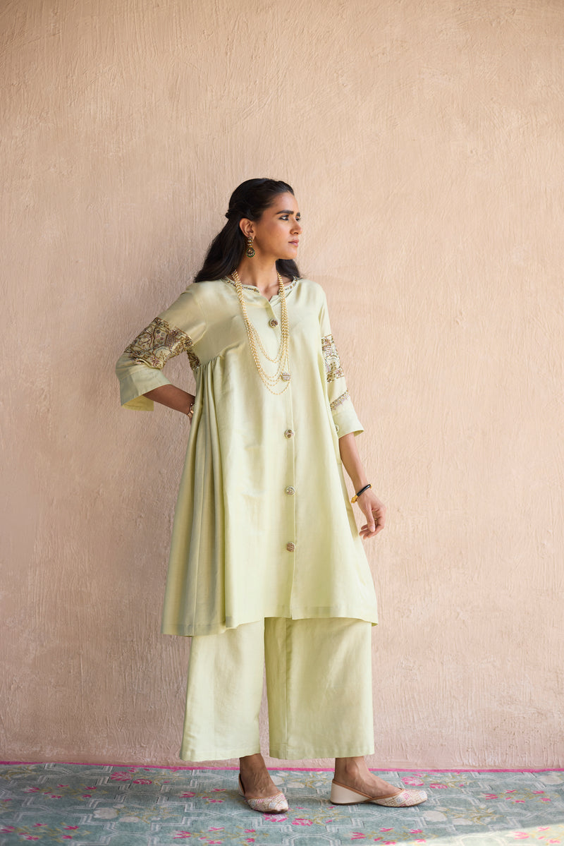 Green Kaura Co-ord set