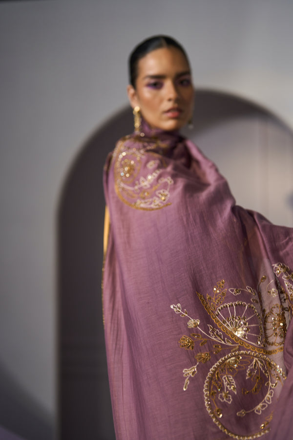 Purple Husna Dupatta