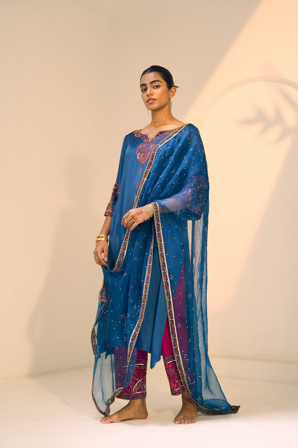 Blue Taara Dupatta