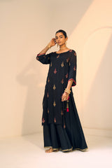 Black Chavi Lehenga Set