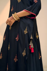 Black Chavi Lehenga Set