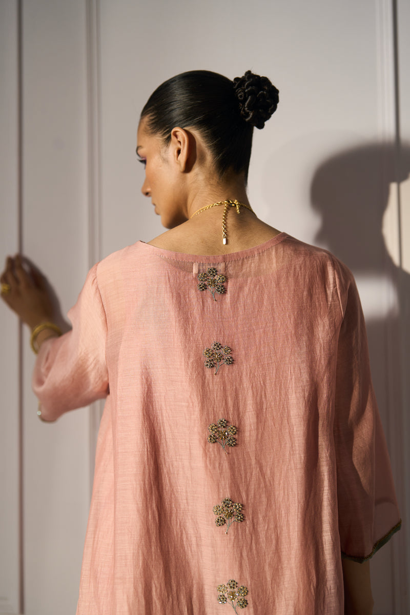 Pink Kashni Kaftaan set