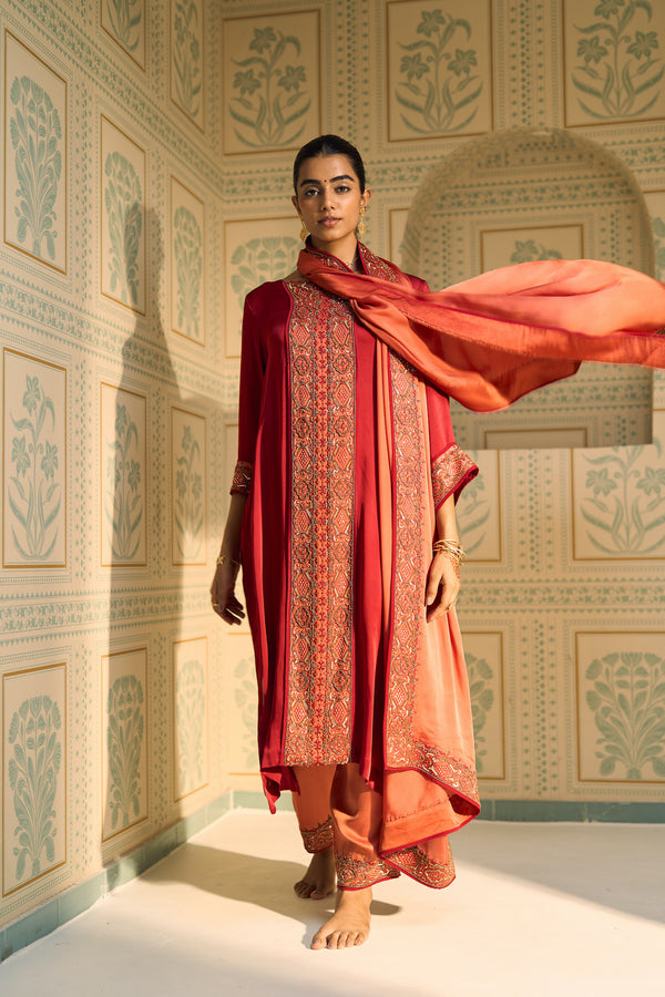 Orange Seerat Dupatta