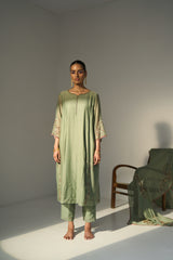 Green Husna Kurta Set