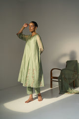 Green Husna Kurta Set