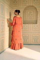 Orange Chavi Lehenga Set