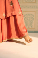 Orange Chavi Lehenga Set