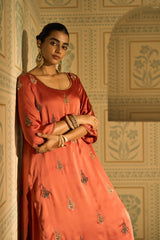 Orange Chavi Lehenga Set