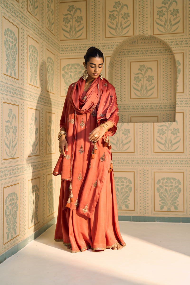 Orange Chavi Dupatta