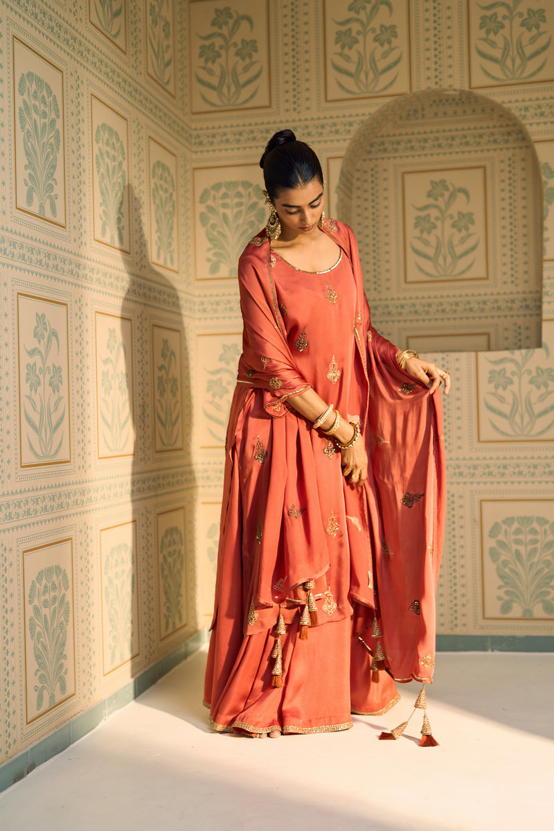 Orange Chavi Dupatta