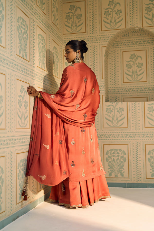 Orange Chavi Dupatta