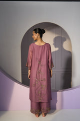 Purple Basant Kurta set