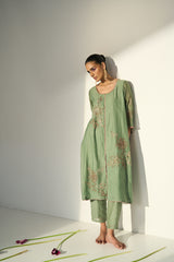 Green Balori Kurta set