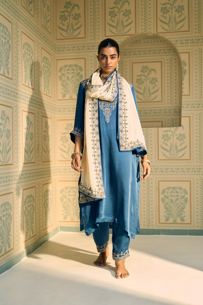 Blue Isha Kurta Set