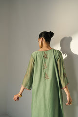 Green Balori Kurta set