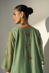 Green Balori Kurta set