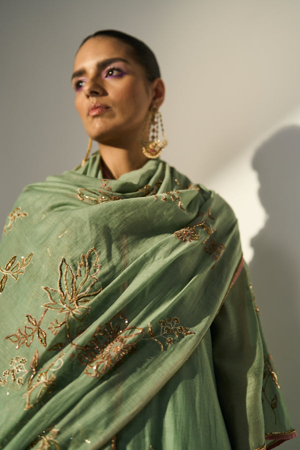 Green Balori Dupatta