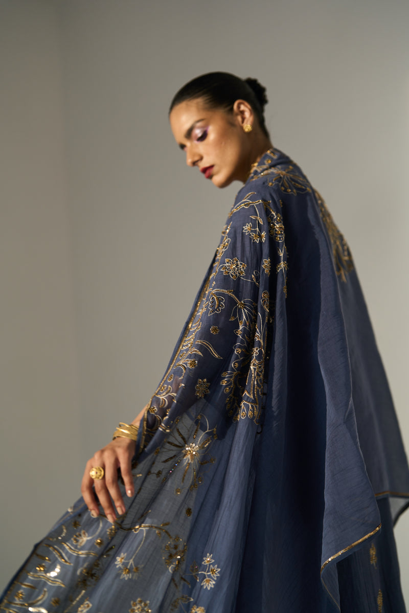 Blue Kashni Dupatta