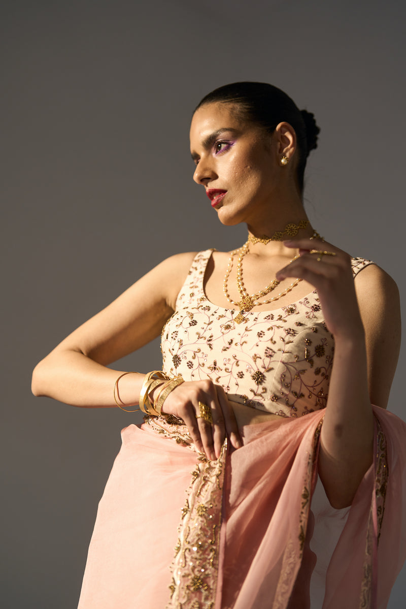 Pink Pavit Saree