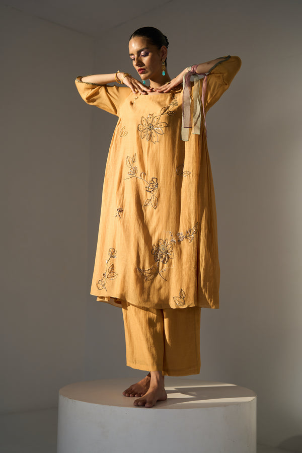 Yellow Mansa Kurta set