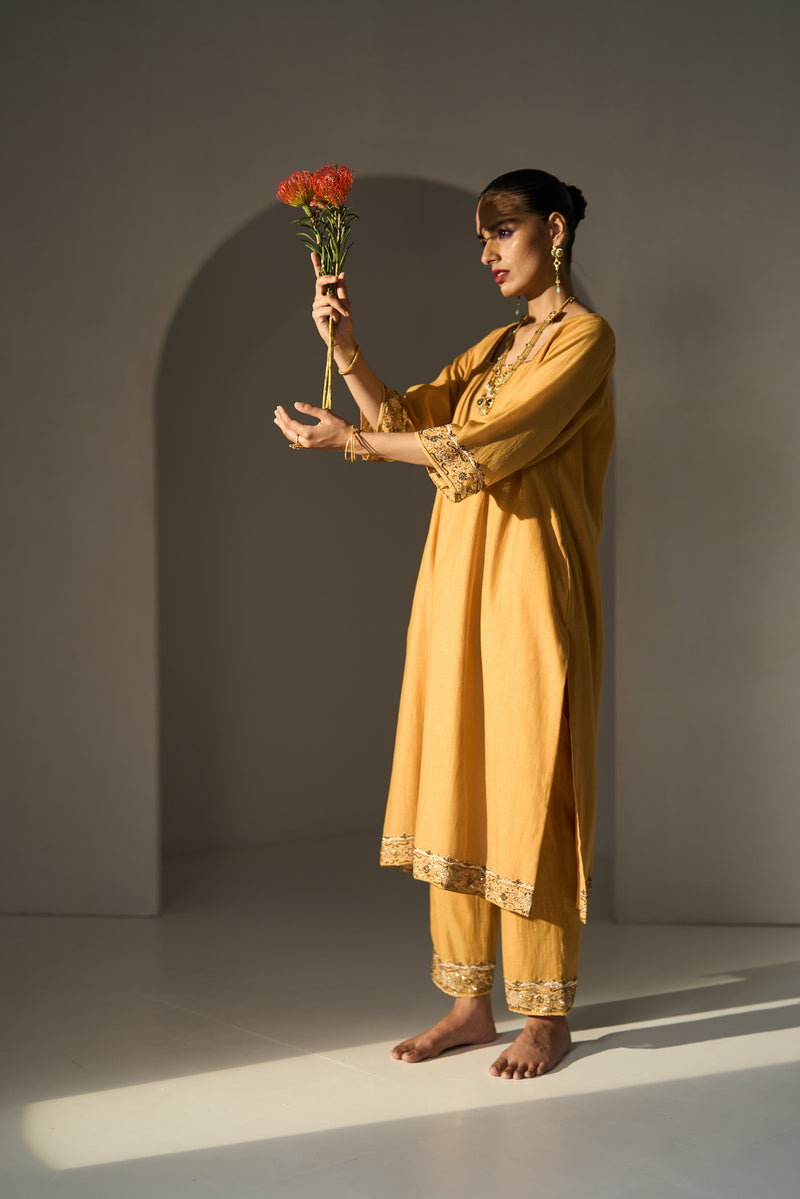 Yellow Pavit Kurta set