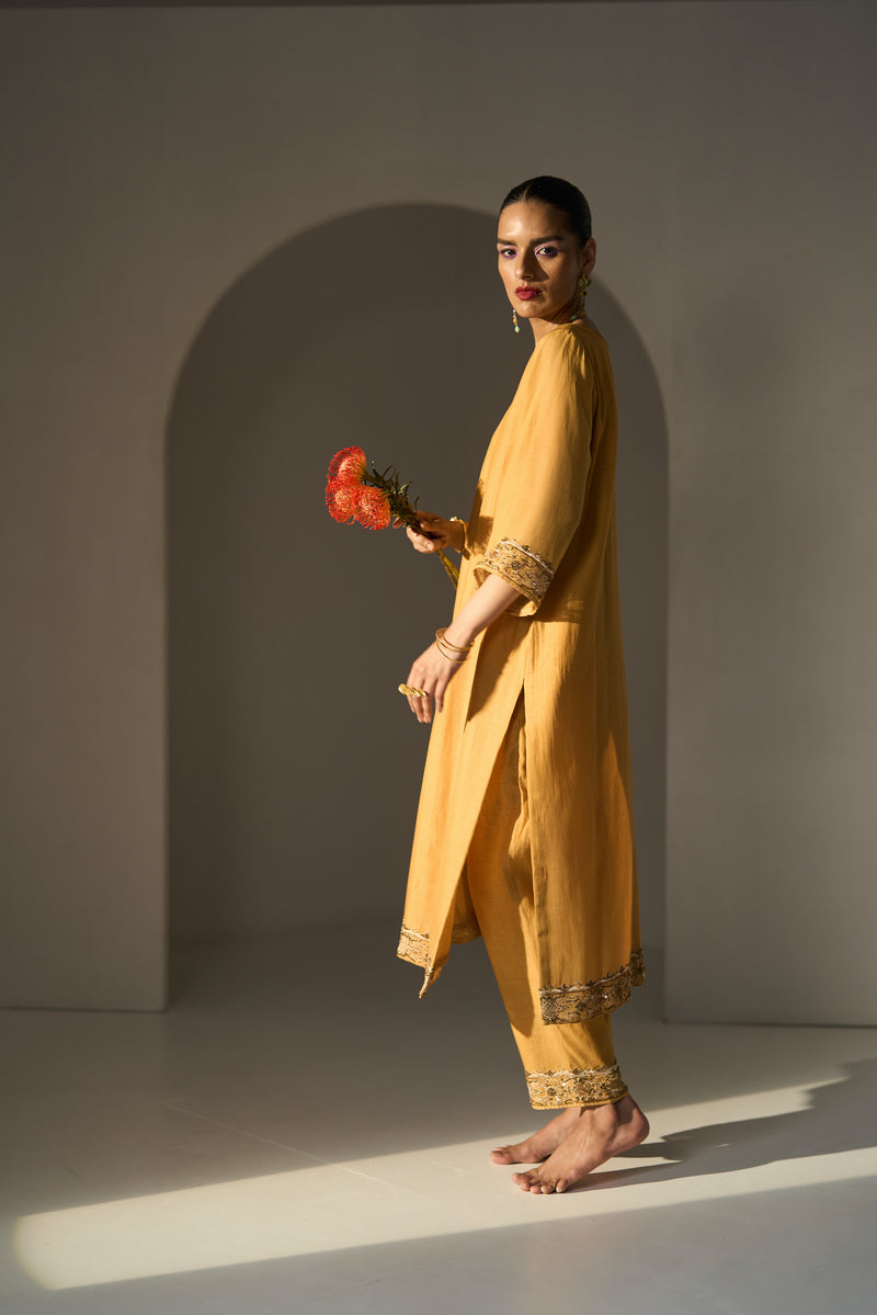 Yellow Pavit Kurta set