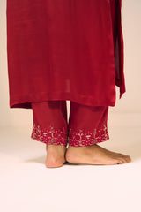 Red Isha Kurta Set