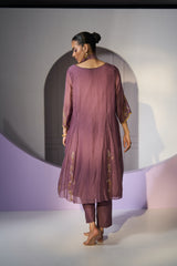 Purple Husna Kurta set