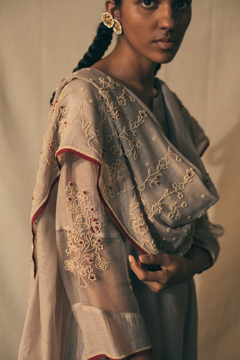 Pearls of Beige Dupatta