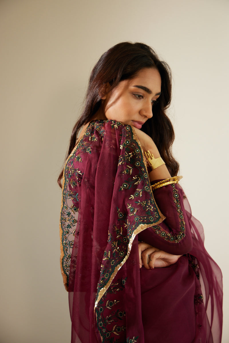 Purple Poornima Saree