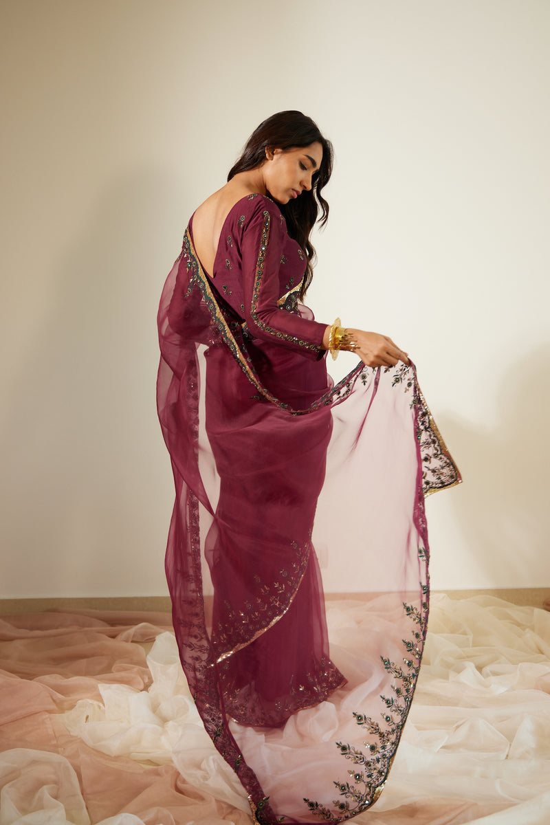 Purple Poornima Saree