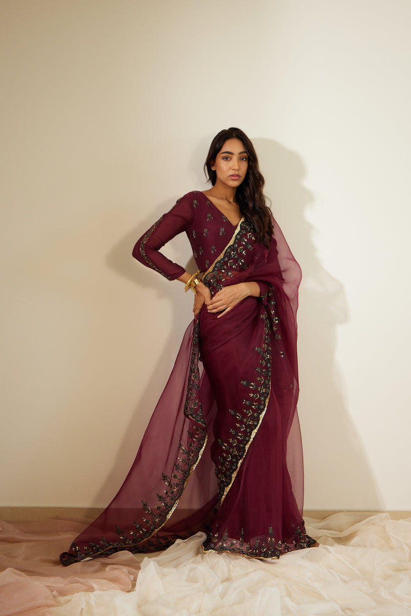 Purple Poornima Saree