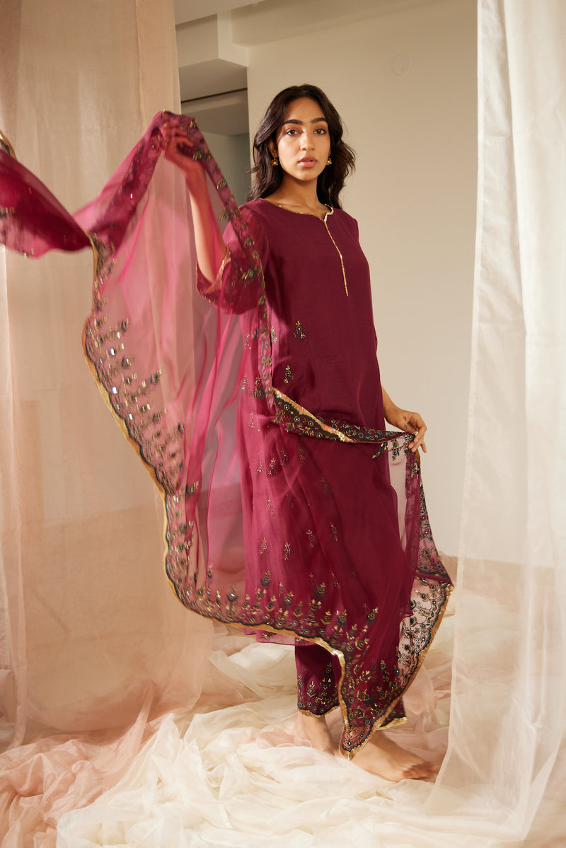 Purple Poornima Suit