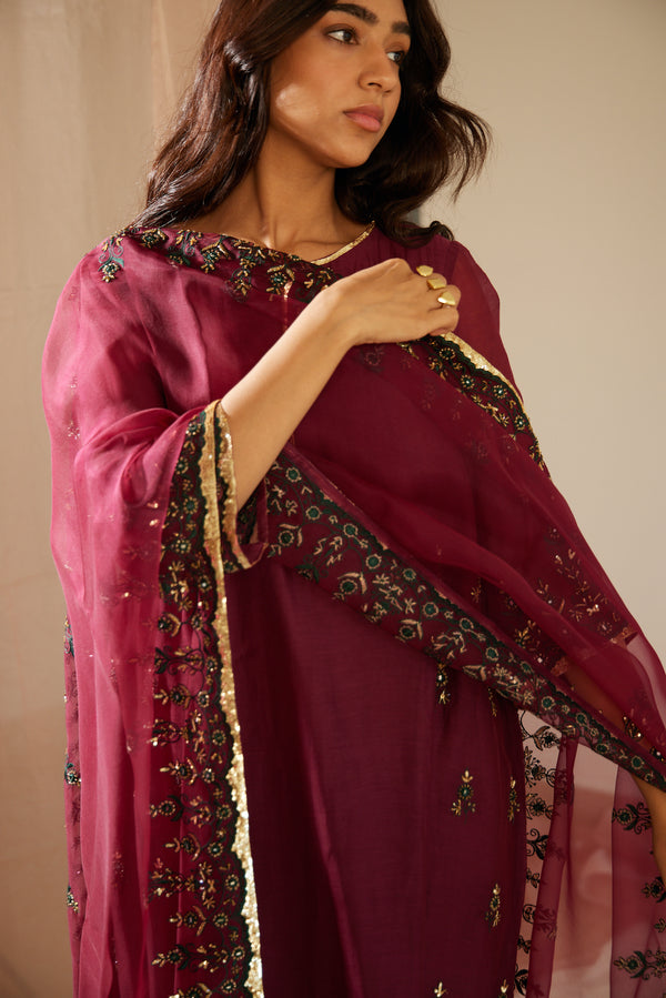 Purple Poornima Suit