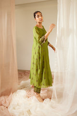 Green Poornima Kurta Set