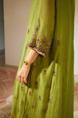 Green Poornima Kurta Set