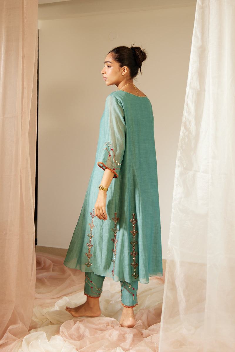 Blue Vrinda Kurta Set