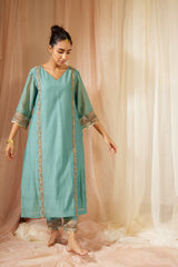 Blue Abir Kurta Set