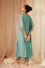 Blue Abir Kurta Set