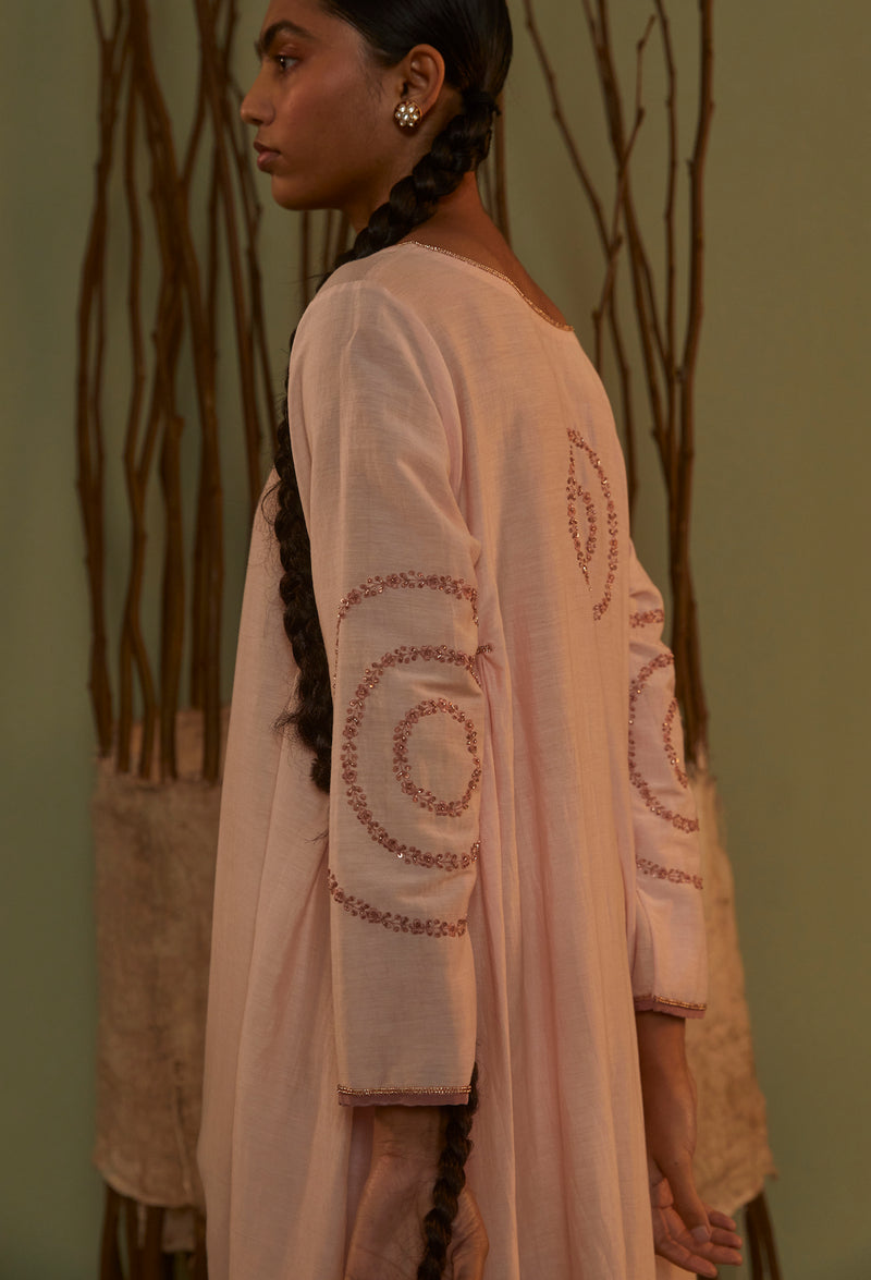 Pink Jhoomar Kurta Set