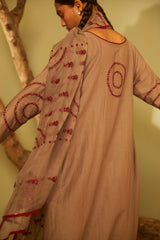 Grey Jhoomar Kurta Set