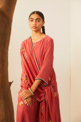 Watermelon Hathi Kurta Set