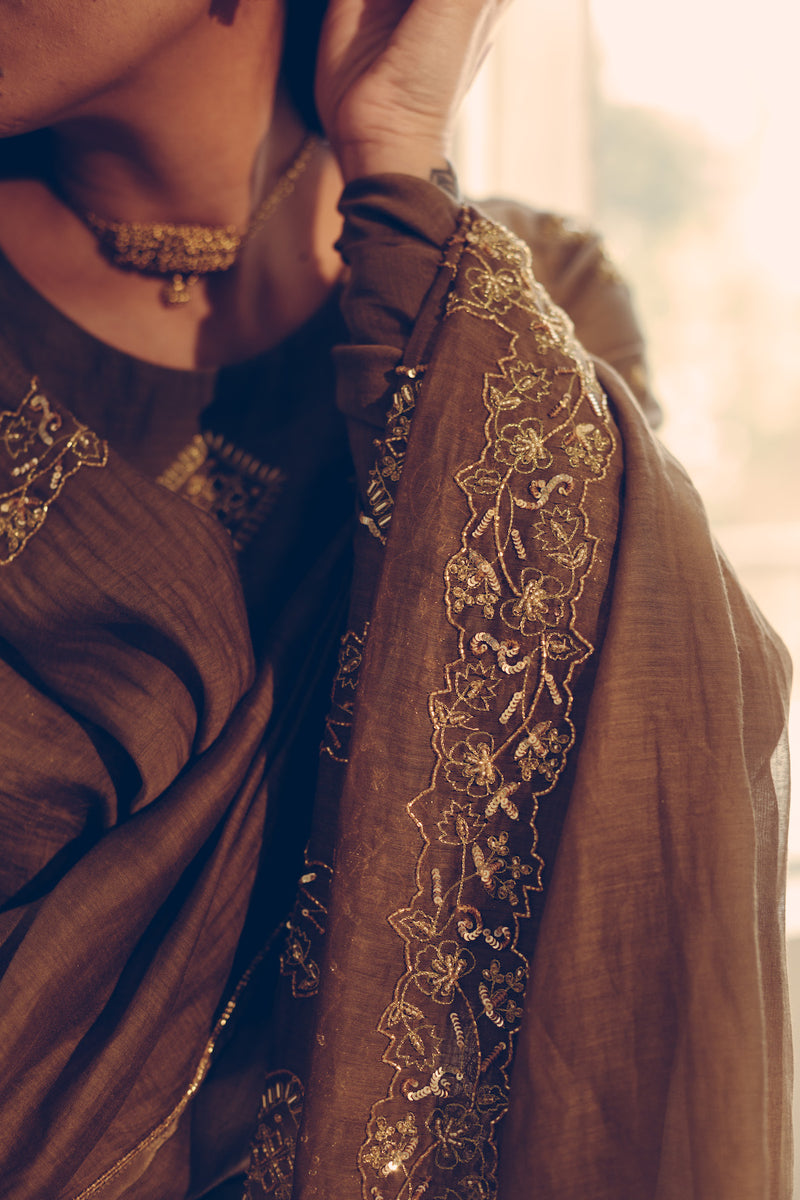 Olive Nizam Motif Saree