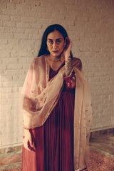 Maroon Noor Kaftan Set